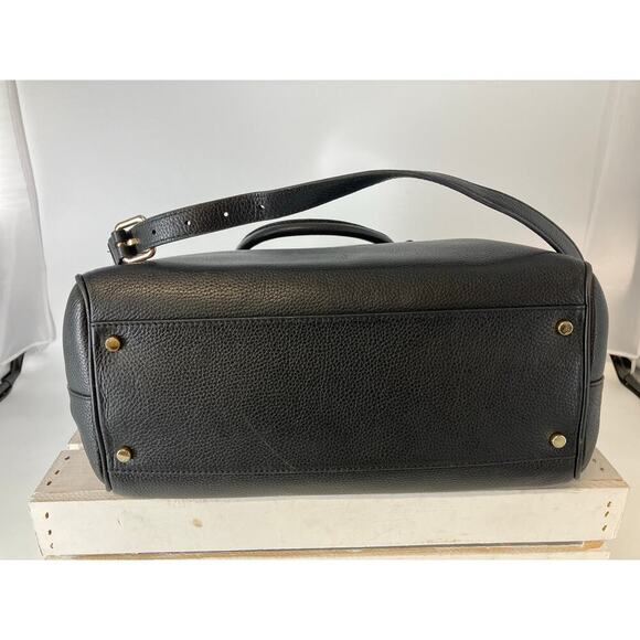 KATE SPADE LARGE BLACK PEBLED LEATHER WOMENS SHOULDER BAG - Picture 6 of 16